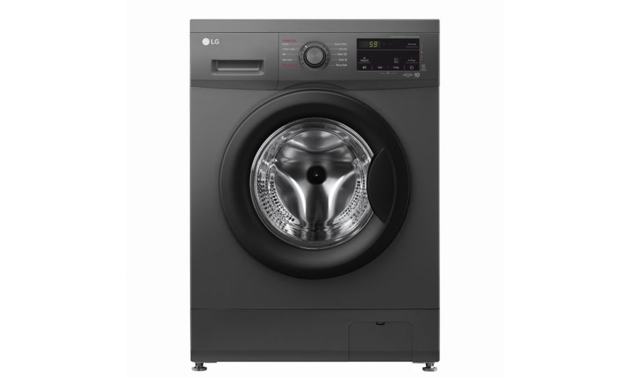 LG 8kg   Washer with Steam - BLACK